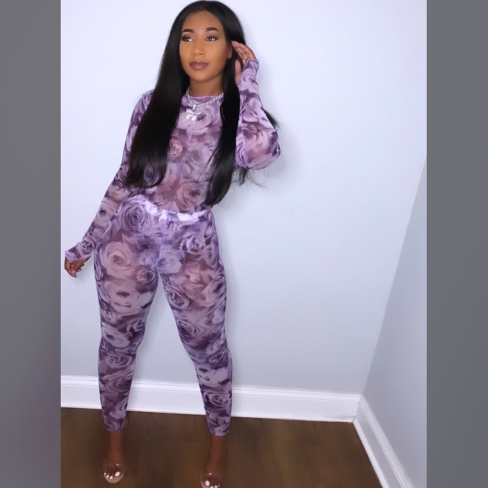 Two Piece Purple Kisses Set